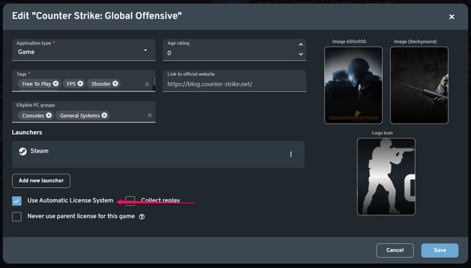 How to Enable a Game to Use Auto-Login (License Pool) Feature